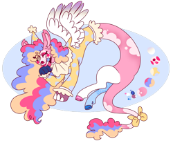 Size: 1280x1047 | Tagged: safe, artist:unicorn-mutual, oc, oc only, draconequus, clown, interspecies offspring, offspring, parent:discord, parent:pinkie pie, parents:discopie, simple background, solo, transparent background