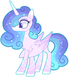 Size: 2400x2706 | Tagged: safe, artist:kurosawakuro, artist:teepew, oc, oc only, alicorn, pony, base used, female, high res, magical lesbian spawn, mare, offspring, parent:princess cadance, parent:rarity, parents:raridance, simple background, slender, solo, thin, transparent background