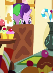 Size: 372x509 | Tagged: safe, screencap, spike, starlight glimmer, dragon, pony, unicorn, cakes for the memories, g4, spoiler:cakes for the memories, spoiler:mlp friendship is forever, cropped, winged spike, wings
