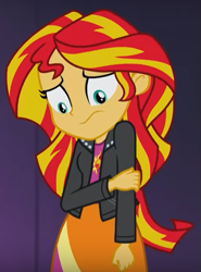 Size: 443x599 | Tagged: safe, screencap, sunset shimmer, equestria girls, g4, my little pony equestria girls: rainbow rocks, cropped, female, solo