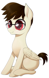 Size: 643x1018 | Tagged: safe, artist:zetamad, oc, oc only, oc:astrobrony, earth pony, pony, glasses, male, simple background, solo, stallion, transparent background