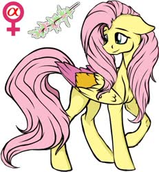 Size: 577x625 | Tagged: safe, artist:chrysolite, part of a set, fluttershy, pegasus, pony, g4, alpha, colored wings, fanfic art, female, herm, intersex, mare, simple background, solo, white background, wings