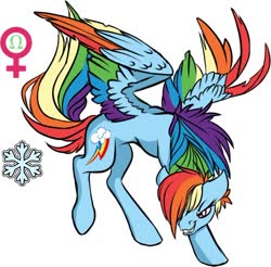 Size: 662x651 | Tagged: safe, artist:chrysolite, part of a set, rainbow dash, pegasus, pony, g4, colored wings, fanfic art, female, mare, multicolored wings, omega, rainbow wings, simple background, solo, white background, wings