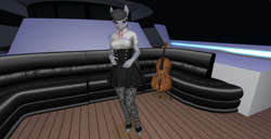 Size: 1920x986 | Tagged: safe, artist:bangayo, octavia melody, earth pony, anthro, g4, 3d, cello, female, musical instrument, second life, solo, video in description