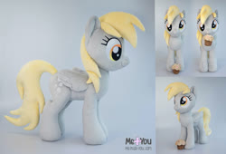 Size: 1600x1085 | Tagged: safe, artist:meplushyou, derpy hooves, pegasus, pony, g4, food, irl, muffin, photo, plushie, solo
