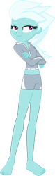 Size: 570x1799 | Tagged: safe, alternate version, artist:grapefruitface1, fleetfoot, equestria girls, g4, barefoot, belly button, equestria girls-ified, feet, female, midriff, show accurate, simple background, solo, transparent background, vector, warmup suit