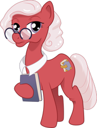 Size: 1255x1661 | Tagged: safe, alethea, earth pony, pony, g4, my little pony: tails of equestria, the festival of lights, .svg available, book, elderly, female, glasses, mare, simple background, transparent background, vector
