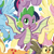 Size: 600x600 | Tagged: safe, idw, applejack, fluttershy, owlowiscious, rainbow dash, spike, twilight sparkle, alicorn, dragon, pony, g4, comic, offscreen character, twilight sparkle (alicorn), winged spike, wings