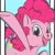 Size: 960x960 | Tagged: safe, alternate version, artist:raecoon_art, pinkie pie, earth pony, pony, g4, female, mare, open mouth, smiling, solo, underhoof, waving