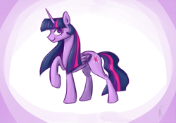 Size: 1000x700 | Tagged: safe, artist:xwreathofroses, twilight sparkle, alicorn, pony, g4, female, solo, twilight sparkle (alicorn)