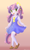 Size: 900x1500 | Tagged: safe, artist:symbianl, sweetie belle, unicorn, anthro, plantigrade anthro, g4, blushing, bow, cheek fluff, clothes, cute, diasweetes, dress, ear fluff, female, filly, gradient background, hair bow, kneesocks, open mouth, socks, solo, stockings, thigh highs