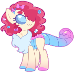 Size: 2344x2298 | Tagged: safe, artist:kurosawakuro, oc, oc only, changepony, hybrid, base used, colored hooves, female, high res, interspecies offspring, offspring, parent:pinkie pie, parent:thorax, parents:thorapie, simple background, solo, transparent background