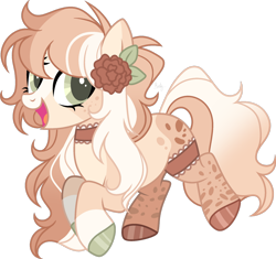 Size: 1280x1203 | Tagged: safe, artist:mint-light, artist:mintoria, oc, oc only, oc:rose petals, earth pony, pony, base used, choker, commission, female, mare, simple background, solo, transparent background