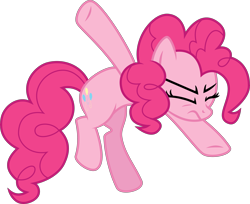 Size: 4907x4000 | Tagged: safe, artist:melisareb, pinkie pie, earth pony, pony, cakes for the memories, g4, spoiler:cakes for the memories, spoiler:mlp friendship is forever, .svg available, absurd resolution, bipedal, eyes closed, female, mare, simple background, solo, transparent background, vector