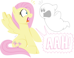 Size: 1620x1283 | Tagged: safe, artist:clarktooncrossing, fluttershy, oc, ghost, pony, undead, g4, female, fluttershy day, simple background, transparent background