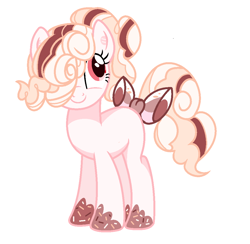 Size: 1030x1004 | Tagged: safe, artist:anno酱w, oc, oc only, earth pony, food pony, original species, pony, base used, food, ponified, simple background, smiling, solo, white background