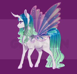 Size: 2500x2382 | Tagged: safe, artist:gigason, oc, oc only, changepony, hybrid, pony, female, high res, magical lesbian spawn, mare, offspring, parent:princess celestia, parent:queen chrysalis, parents:chryslestia, solo