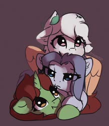 Size: 1718x1982 | Tagged: safe, artist:freeedon, oc, oc only, pegasus, pony, unicorn, group, pony pile