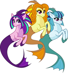 Size: 3727x4000 | Tagged: safe, artist:orin331, adagio dazzle, aria blaze, sonata dusk, siren, equestria girls, g4, cloven hooves, colored hooves, cute, digital art, female, reformed, simple background, smiling, the dazzlings, transparent background, trio