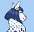 Size: 5000x4600 | Tagged: safe, artist:souxie.q, earth pony, pony, appaloosa, black hair, black mane, bruno buccellati, bust, crossover, hairclip, hairclips, jojo, jojo's bizarre adventure, looking at you, looking back, male, markings, over shoulder, ponified, portrait, realistic anatomy, solo, spots, spotted, stallion, straight hair, straight mane