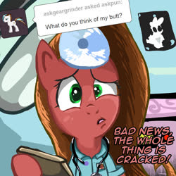 Size: 800x800 | Tagged: safe, artist:ba2sairus, oc, oc only, oc:pun, earth pony, pony, ask pun, ask, female, mare, solo