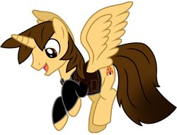 Size: 7296x5582 | Tagged: safe, artist:ejlightning007arts, oc, oc only, oc:ej, alicorn, pony, alicorn oc, base used, clothes, flying, happy, horn, jacket, male, open mouth, simple background, solo, spread wings, stallion, transparent background, vector, wings
