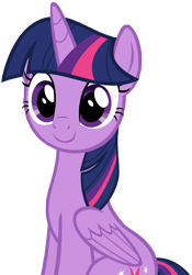 Size: 5600x8020 | Tagged: safe, artist:andoanimalia, twilight sparkle, alicorn, pony, a-dressing memories, g4, my little pony: friendship is forever, cute, female, mare, simple background, sitting, smiling, solo, transparent background, twiabetes, twilight sparkle (alicorn), vector