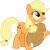 Size: 3000x3004 | Tagged: safe, artist:cloudy glow, artist:yanoda, applejack, earth pony, pony, g4, the saddle row review, .ai available, apologetic, cowboy hat, cute, female, freckles, hat, high res, jackabetes, mare, simple background, smiling, solo, stetson, transparent background, vector