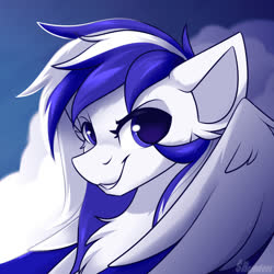 Size: 750x750 | Tagged: safe, artist:shadowreindeer, oc, oc only, pegasus, pony, blue sky, commission, male, solo, stallion