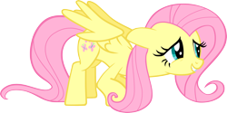 Size: 3000x1505 | Tagged: safe, artist:404compliant, fluttershy, pony, g4, sonic rainboom (episode), female, high res, simple background, solo, transparent background, vector