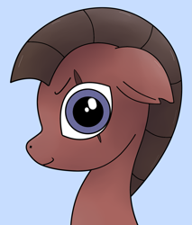 Size: 1319x1548 | Tagged: safe, artist:barpy, oc, oc only, oc:bronislav kafrovic, earth pony, pony, bust, colored, looking at you, male, portrait, punk, scar, simple background, solo
