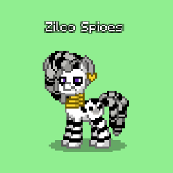 Size: 332x332 | Tagged: safe, oc, oc only, oc:zilco spices, pony, zebra, pony town, angry, depressed, gold, jewelry, male, pixel art, solo, zebra oc