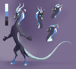 Size: 2378x2162 | Tagged: safe, artist:varwing, oc, oc only, draconequus, draconequus oc, high res, male, reference sheet, solo