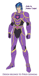 Size: 1271x2429 | Tagged: safe, artist:pyrus-leonidas, part of a set, shining armor, human, series:mortal kombat:defenders of equestria, g4, armor, crossover, description at source, humanized, looking at you, male, man, mortal kombat, siegfried, simple background, smiling, solo, soul calibur, transparent background, video game crossover, wavy mouth