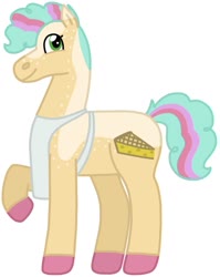Size: 1199x1508 | Tagged: safe, artist:kindheart525, li'l cheese, earth pony, pony, auraverse, g4, the last problem, apron, clothes, dyed hair