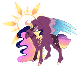 Size: 3019x2575 | Tagged: safe, artist:sleepy-nova, oc, oc only, oc:supernova, pegasus, pony, colored wings, female, high res, mare, multicolored wings, simple background, solo, transparent background, wings