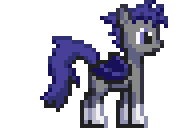 Size: 192x128 | Tagged: safe, artist:kelvin shadewing, part of a set, oc, oc only, oc:midnight blossom, bat pony, pony, adorafatty, animated, commission, female, huge belly, mare, pixel art, simple background, solo, sprite, transparent background, weight gain, ych result