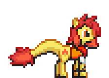 Size: 224x160 | Tagged: safe, artist:kelvin shadewing, part of a set, oc, oc only, oc:flamespitter, dracony, dragon, hybrid, pony, adorafatty, animated, chubby, commission, fat, female, huge belly, mare, pixel art, simple background, solo, sprite, transparent background, weight gain, ych result
