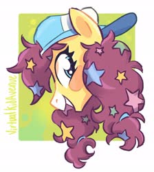 Size: 1936x2163 | Tagged: safe, artist:virtualkidavenue, oc, oc only, pony, bust, hat, solo