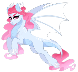 Size: 2700x2500 | Tagged: safe, artist:gigason, oc, oc only, dracony, dragon, hybrid, pony, female, high res, magical lesbian spawn, offspring, parent:princess celestia, parent:princess ember, parents:emberlestia, simple background, solo, transparent background