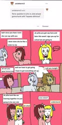 Size: 1116x2251 | Tagged: safe, artist:ask-luciavampire, oc, earth pony, pegasus, pony, unicorn, vampire, tumblr:ask-the-kingdom-hearts-ponys, 1000 hours in ms paint, ask, disney, kairi, kingdom hearts, riku, sora, tumblr