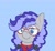 Size: 1300x1200 | Tagged: safe, alternate version, artist:inkynotebook, oc, oc only, oc:cinnabyte, earth pony, pony, adorkable, bandana, cinnabetes, commission, cute, dork, earth pony oc, female, glasses, icon, mare, meganekko, ych result