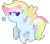 Size: 1706x1500 | Tagged: dead source, safe, artist:rainbows-skies, oc, oc only, oc:color flash, pegasus, pony, female, mare, multicolored hair, rainbow hair, simple background, solo, transparent background, two toned wings, wings