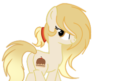 Size: 684x438 | Tagged: safe, artist:applerougi, oc, oc only, oc:cremita, earth pony, pony, female, mare, simple background, solo, transparent background