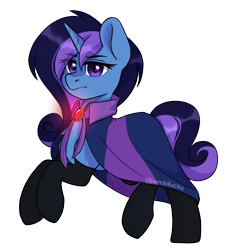 Size: 1191x1260 | Tagged: safe, artist:cottonsweets, oc, oc only, oc:aurora shine (loe), pony, unicorn, brooch, cape, cloak, clothes, female, jewelry, simple background, socks, solo, transparent background