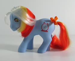 Size: 741x600 | Tagged: safe, photographer:breyer600, bright eyes (twinkle eyed pony), g1, bow, irl, photo, tail bow, toy