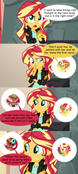 Size: 640x1430 | Tagged: safe, edit, edited screencap, editor:drakeyc, screencap, sunset shimmer, equestria girls, equestria girls specials, g4, my little pony equestria girls, my little pony equestria girls: friendship games, my little pony equestria girls: movie magic, comic, daydream shimmer, dream bubble, female, implied lesbian, implied shipping, implied sunsetsparkle, implied twilight sparkle, screencap comic, shoulder angel, shoulder devil, speech bubble, sunset satan