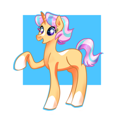 Size: 1024x1024 | Tagged: safe, artist:technicolor6457, oc, oc only, unnamed oc, pony, blank flank, female, mare, offspring, parent:starlight glimmer, parent:sunburst, parents:starburst, solo