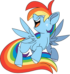 Size: 1841x1957 | Tagged: safe, artist:taaffeiite, derpibooru exclusive, rainbow dash, pegasus, pony, colored hooves, crying, female, flying, mare, missing cutie mark, open mouth, simple background, singing, solo, spread wings, tears of joy, transparent background, wings