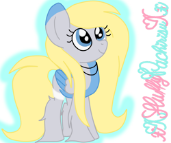 Size: 1024x854 | Tagged: safe, artist:xxfluffypachirisuxx, oc, oc only, pegasus, pony, female, mare, not derpy, simple background, solo, transparent background